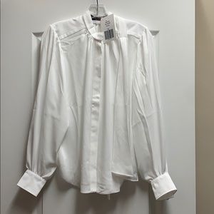 Louis Vuitton white blouse with tie